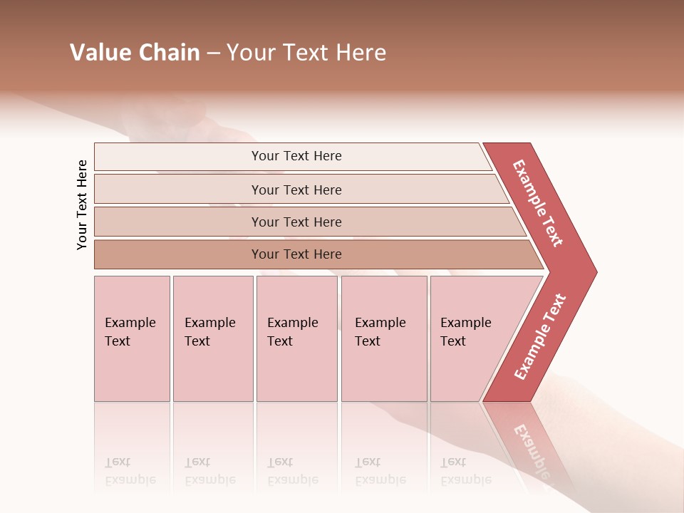 Close-Up Hand Reaching For Something. PowerPoint Template