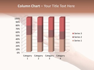 Close-Up Hand Reaching For Something. PowerPoint Template