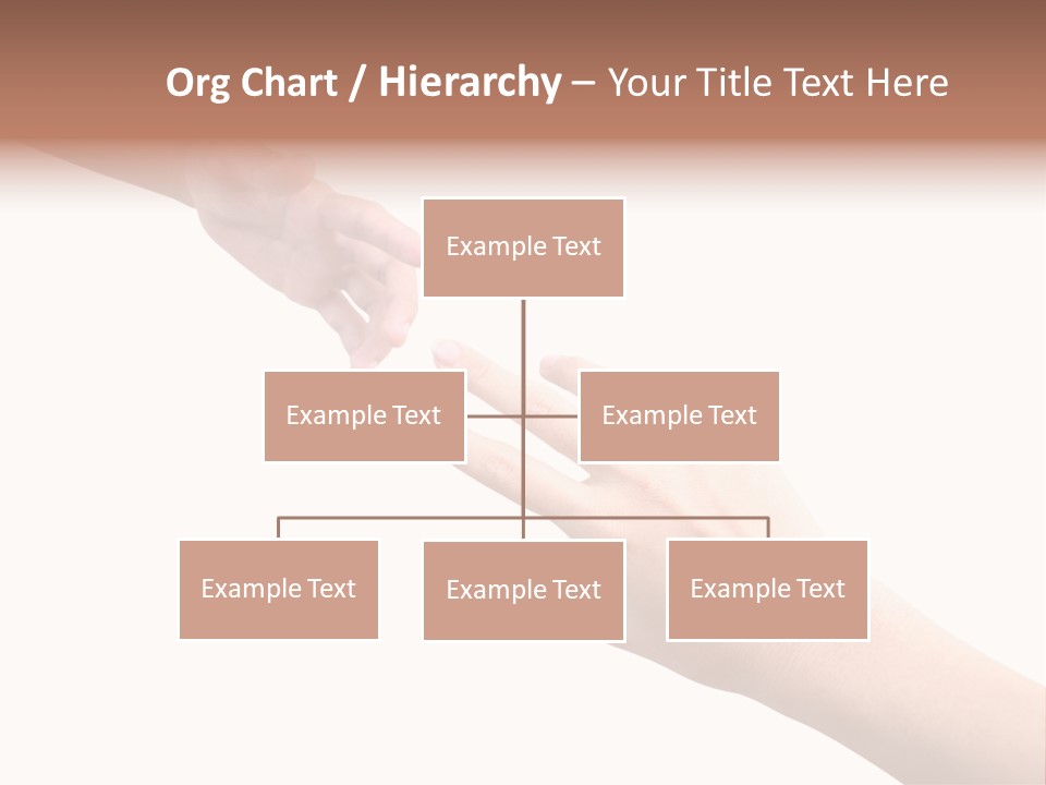 Close-Up Hand Reaching For Something. PowerPoint Template