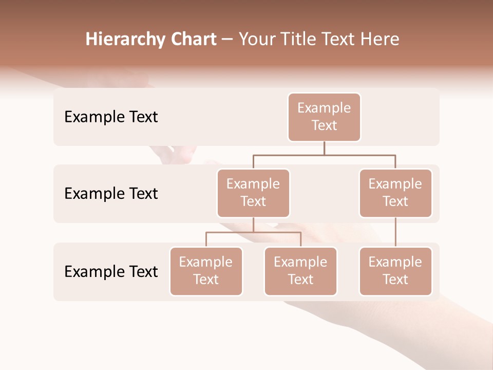Close-Up Hand Reaching For Something. PowerPoint Template