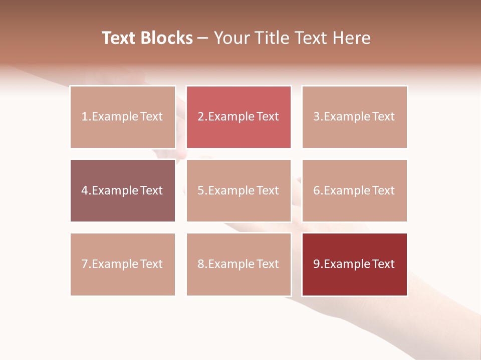 Close-Up Hand Reaching For Something. PowerPoint Template