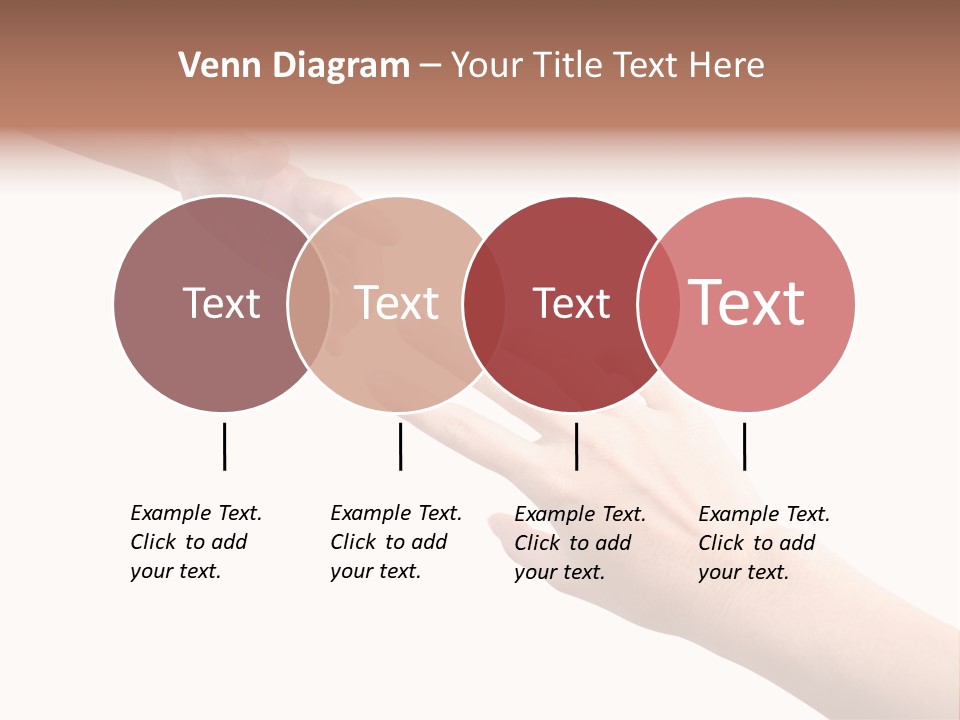 Close-Up Hand Reaching For Something. PowerPoint Template