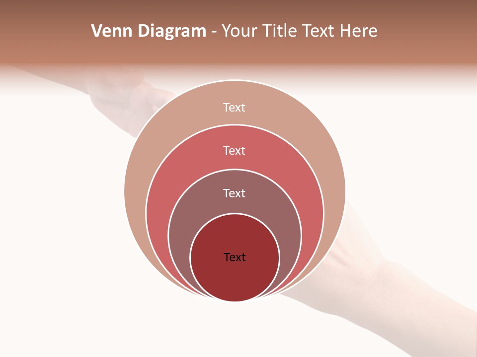 Close-Up Hand Reaching For Something. PowerPoint Template