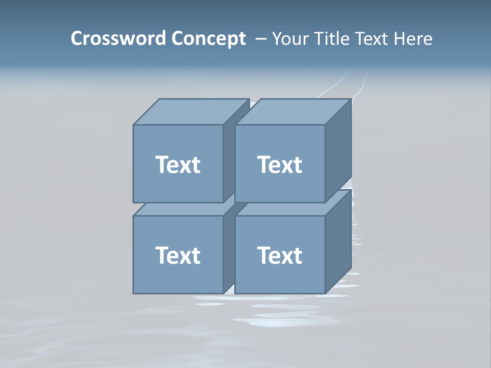 Night Landscape. Moon And Bird PowerPoint Template