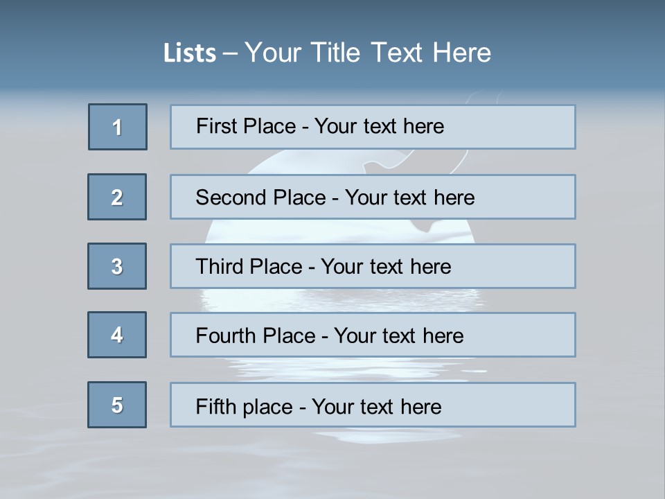 Night Landscape. Moon And Bird PowerPoint Template