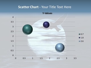 Night Landscape. Moon And Bird PowerPoint Template