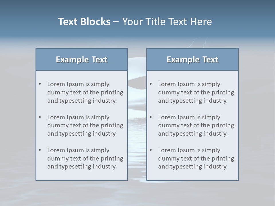Night Landscape. Moon And Bird PowerPoint Template