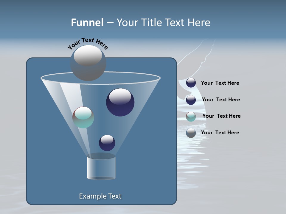 Night Landscape. Moon And Bird PowerPoint Template