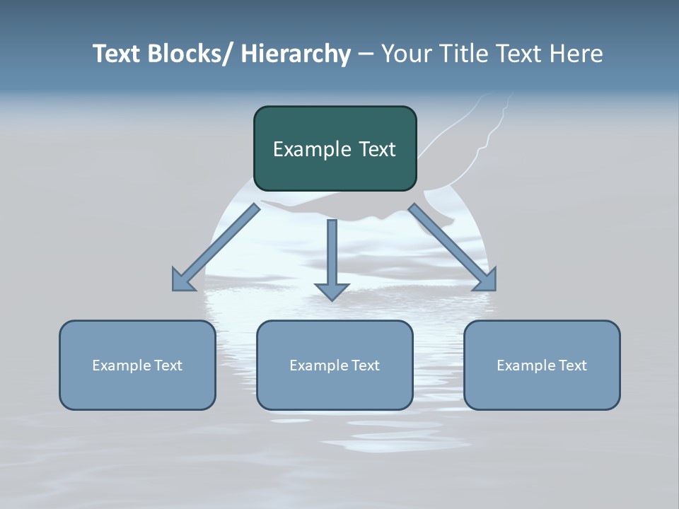 Night Landscape. Moon And Bird PowerPoint Template