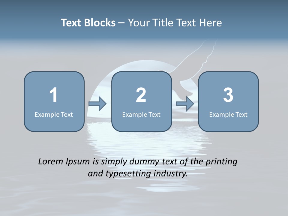 Night Landscape. Moon And Bird PowerPoint Template