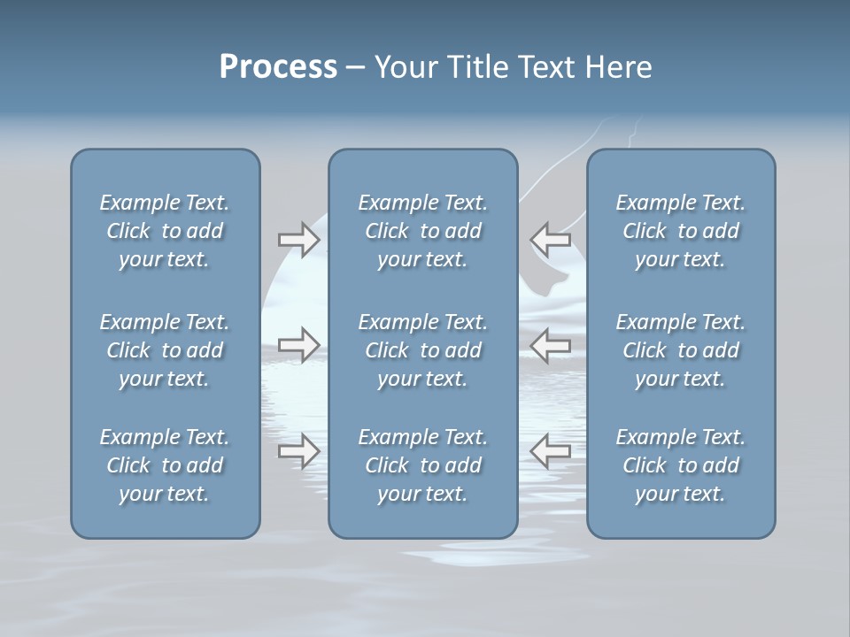 Night Landscape. Moon And Bird PowerPoint Template