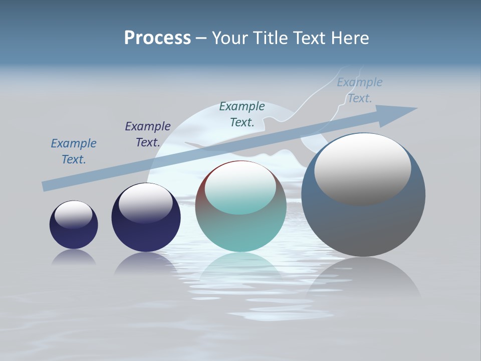 Night Landscape. Moon And Bird PowerPoint Template