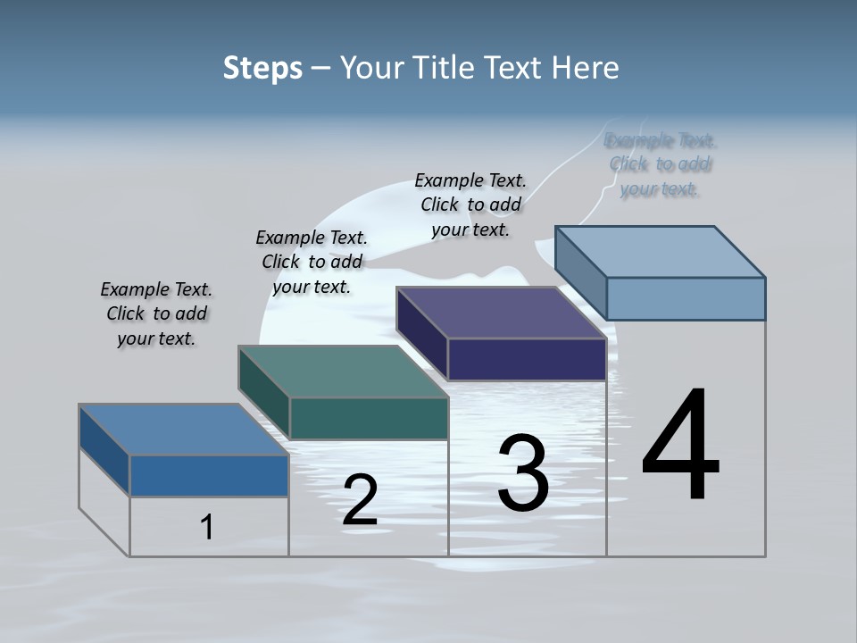 Night Landscape. Moon And Bird PowerPoint Template