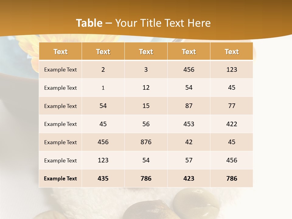 Beauty And Health Setting. A White Towel With Therapy Stones And A Bowl Of Floral Scented Water. PowerPoint Template
