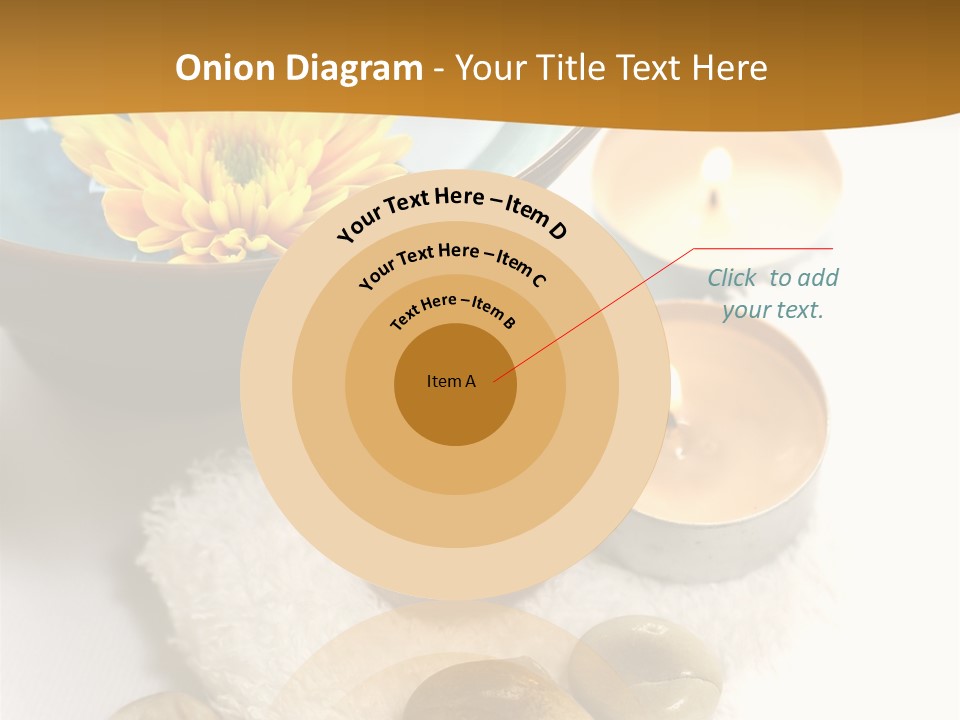 Beauty And Health Setting. A White Towel With Therapy Stones And A Bowl Of Floral Scented Water. PowerPoint Template