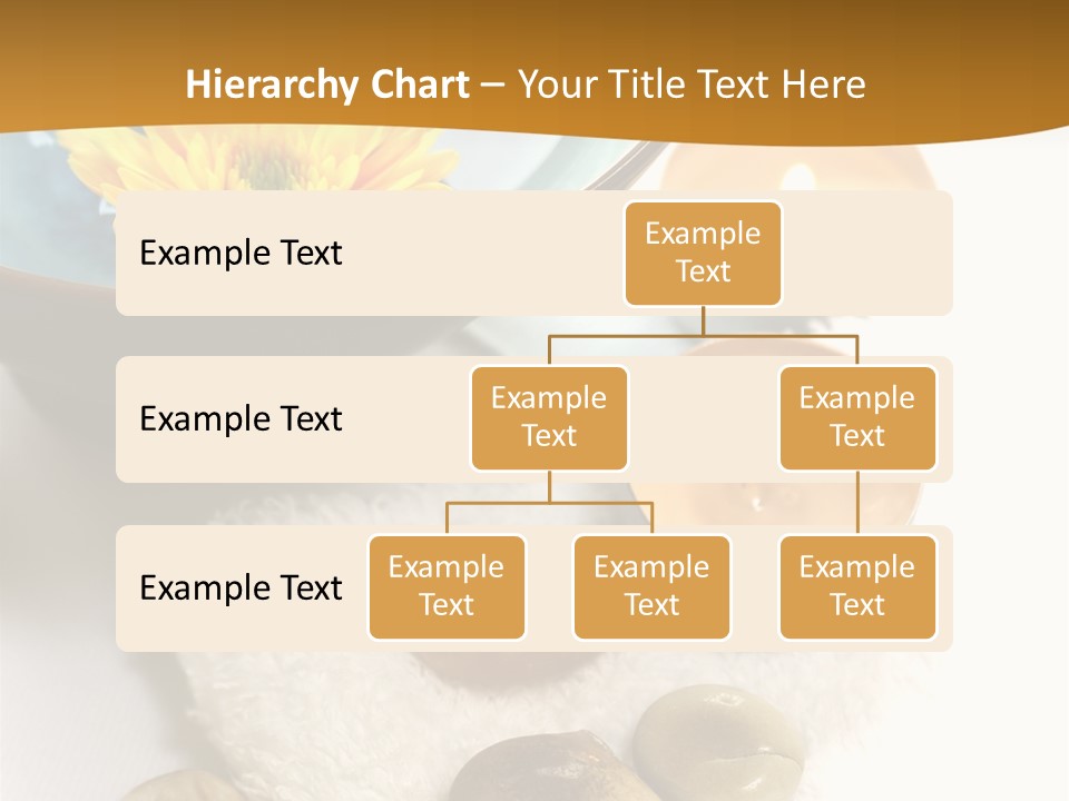 Beauty And Health Setting. A White Towel With Therapy Stones And A Bowl Of Floral Scented Water. PowerPoint Template