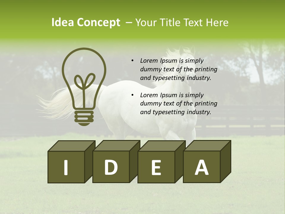 Beautiful Horses 24. See More In My Portfolio PowerPoint Template