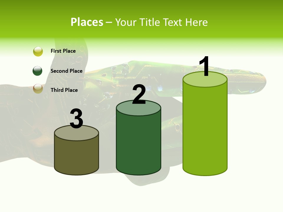 Digital Element Prop, Isolated In White Background For Easier Editing And Integration PowerPoint Template