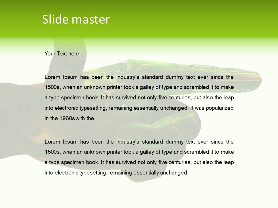 Digital Element Prop, Isolated In White Background For Easier Editing And Integration PowerPoint Template