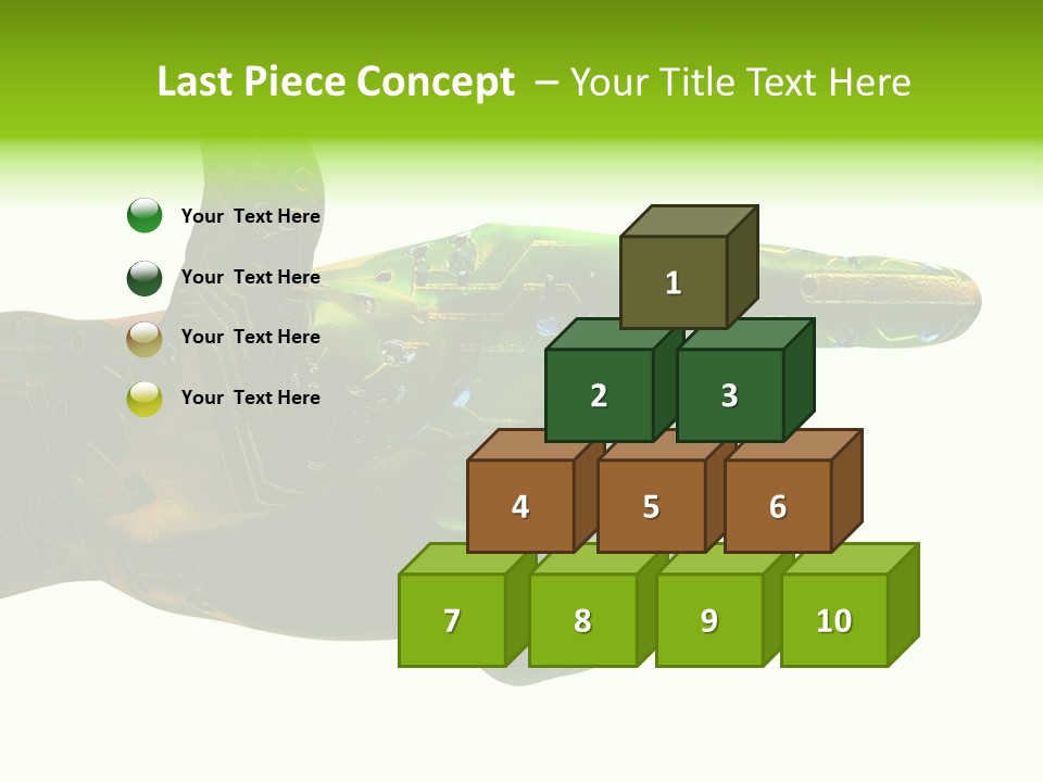 Digital Element Prop, Isolated In White Background For Easier Editing And Integration PowerPoint Template