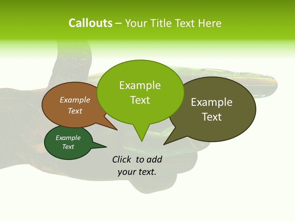 Digital Element Prop, Isolated In White Background For Easier Editing And Integration PowerPoint Template