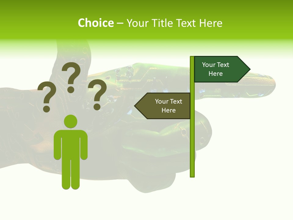 Digital Element Prop, Isolated In White Background For Easier Editing And Integration PowerPoint Template