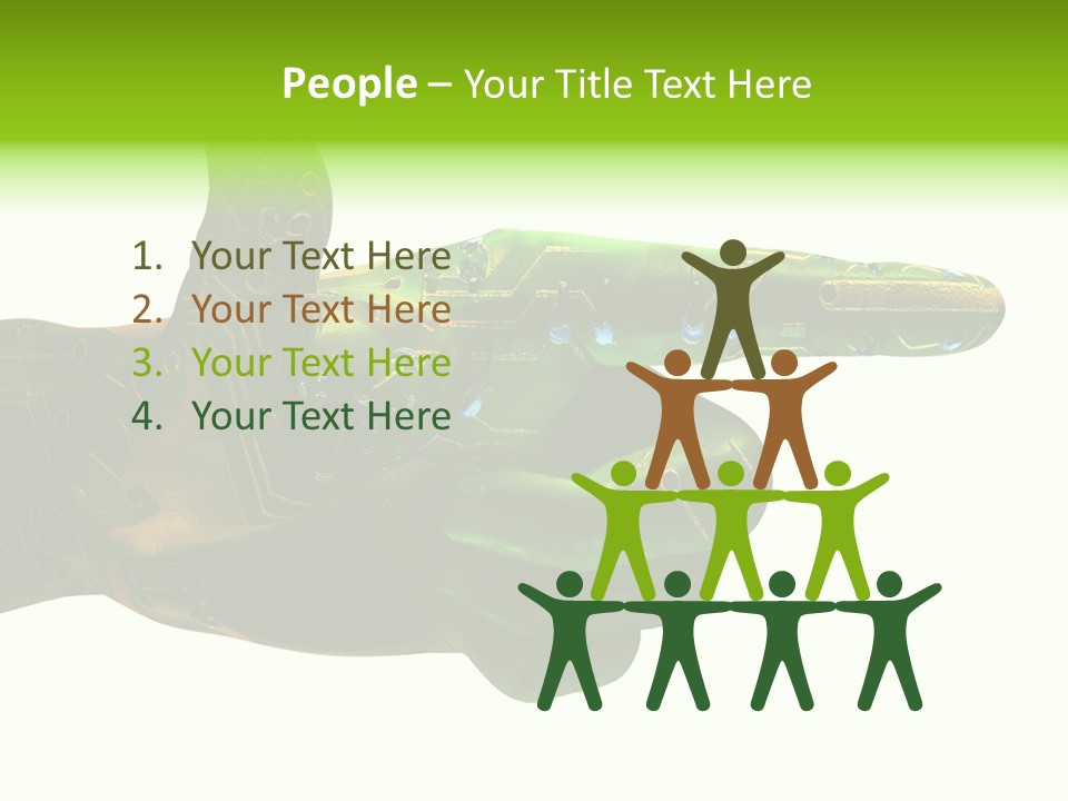 Digital Element Prop, Isolated In White Background For Easier Editing And Integration PowerPoint Template