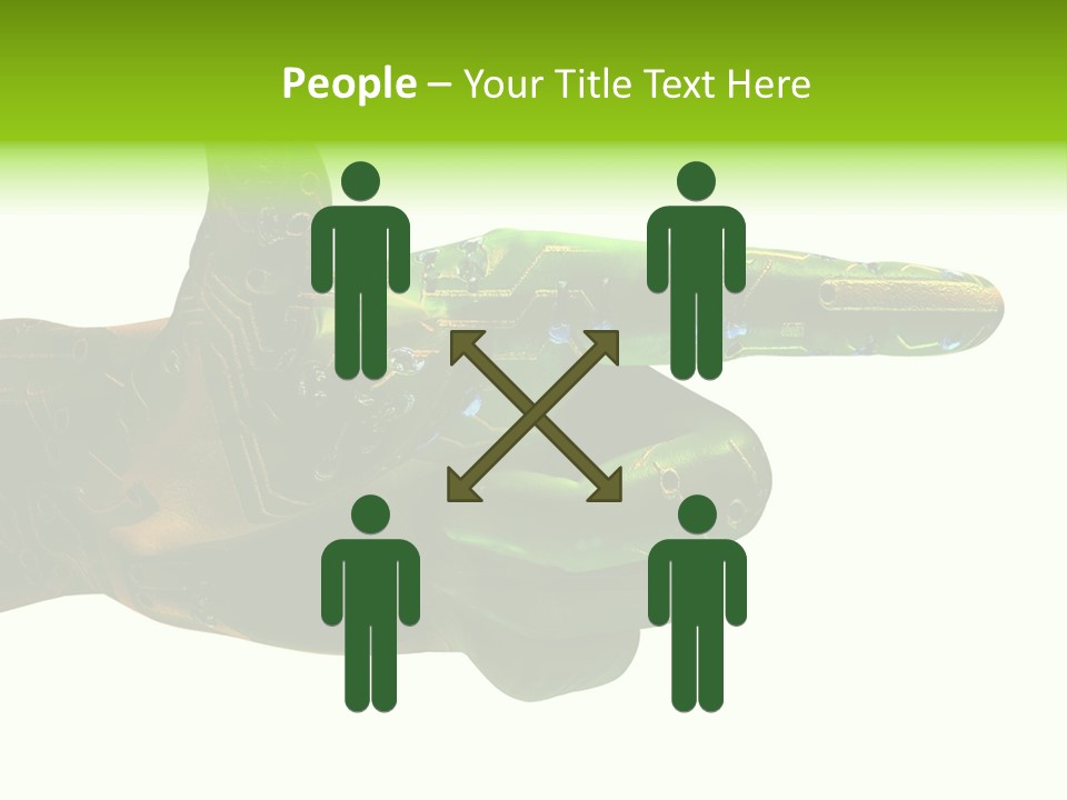 Digital Element Prop, Isolated In White Background For Easier Editing And Integration PowerPoint Template