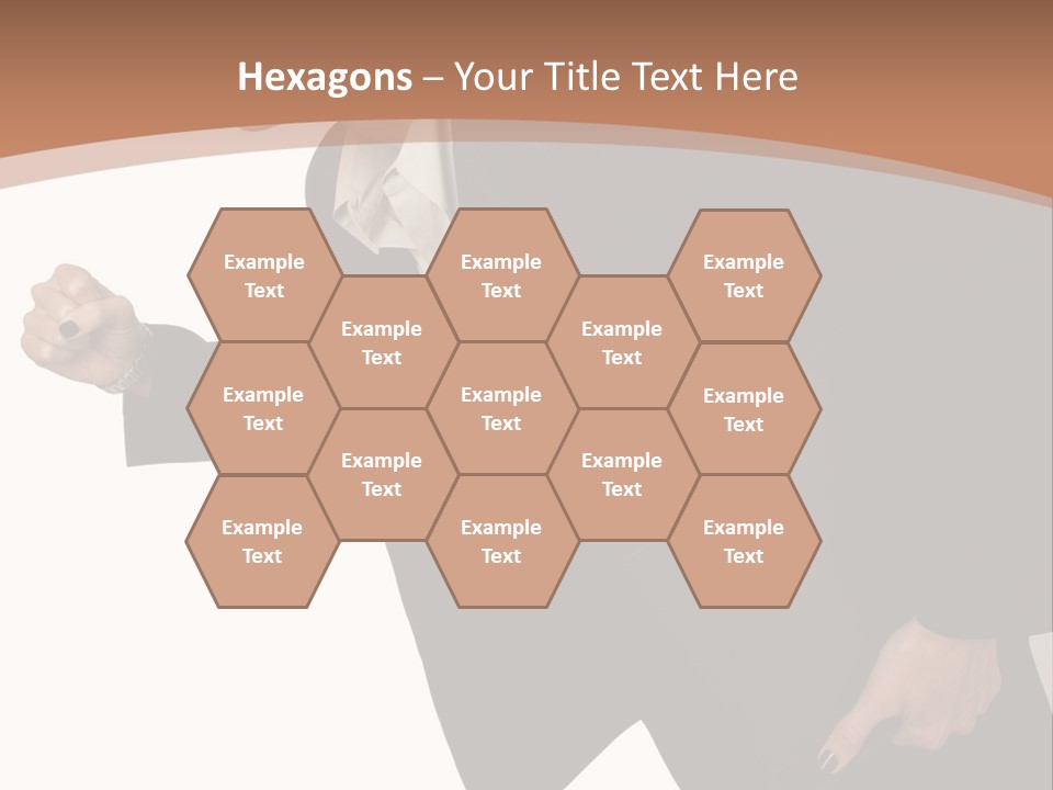 Female With Briefcase Running PowerPoint Template