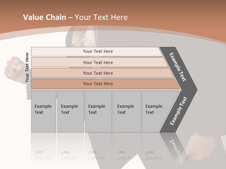 Female With Briefcase Running PowerPoint Template