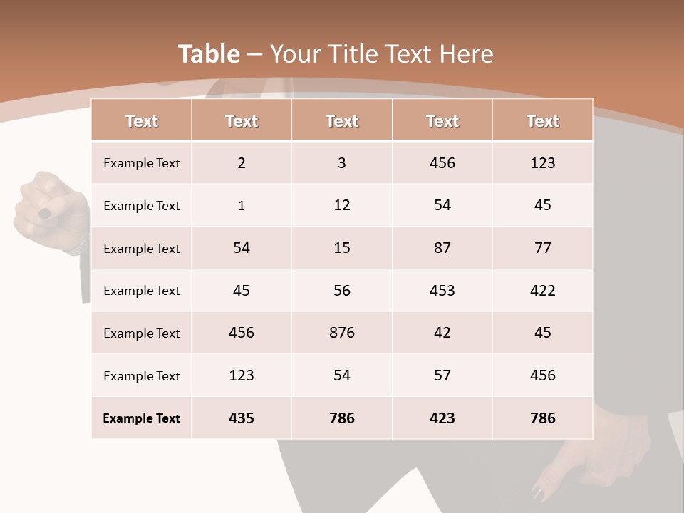 Female With Briefcase Running PowerPoint Template