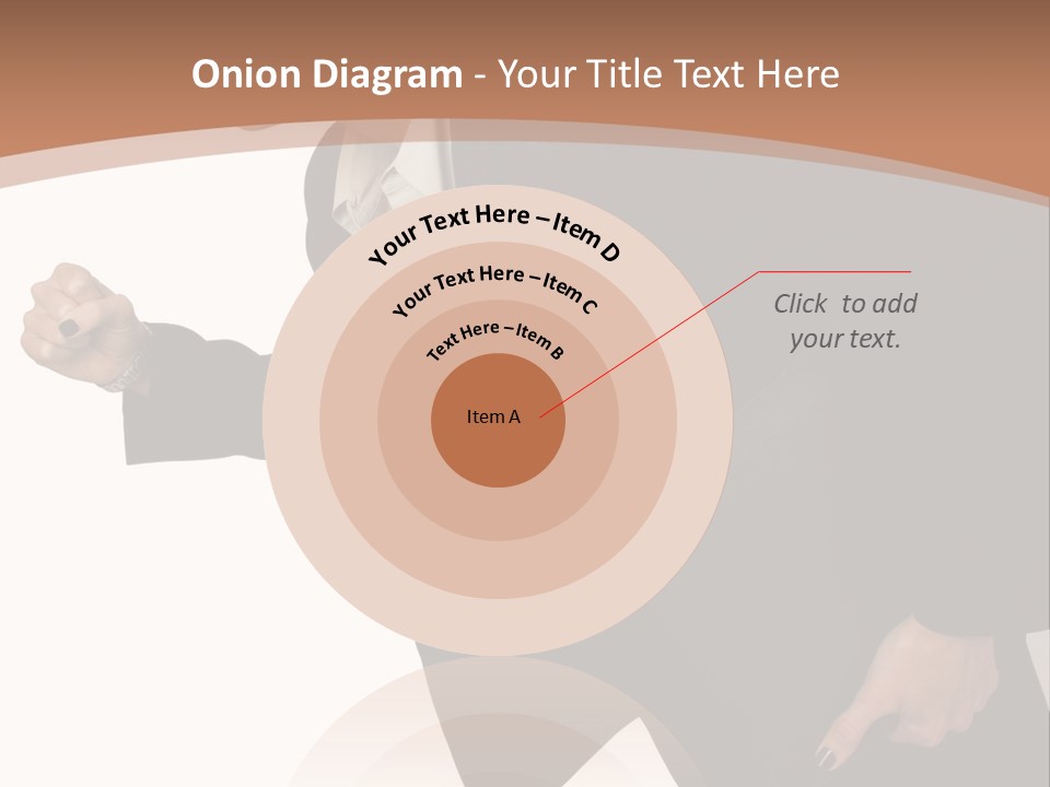 Female With Briefcase Running PowerPoint Template