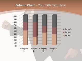 Female With Briefcase Running PowerPoint Template