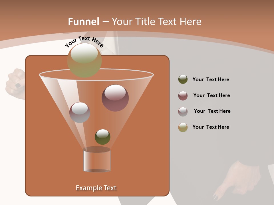 Female With Briefcase Running PowerPoint Template