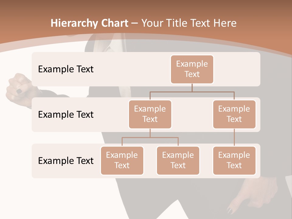Female With Briefcase Running PowerPoint Template