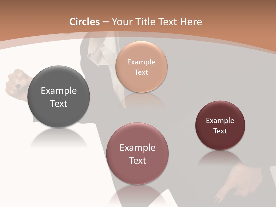 Female With Briefcase Running PowerPoint Template