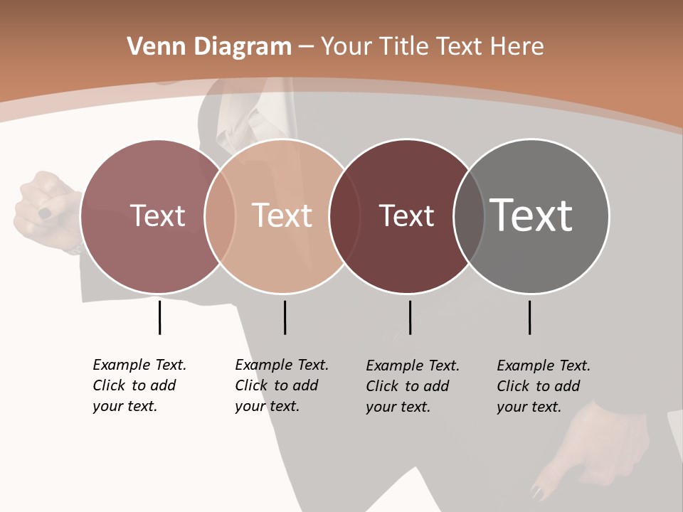 Female With Briefcase Running PowerPoint Template