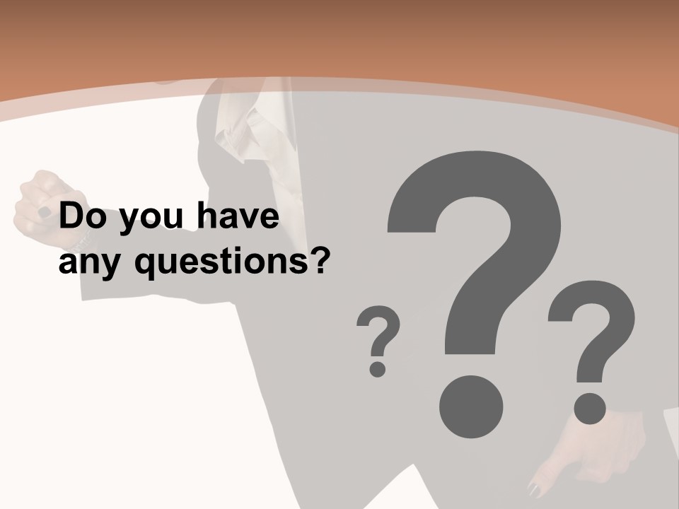 Female With Briefcase Running PowerPoint Template