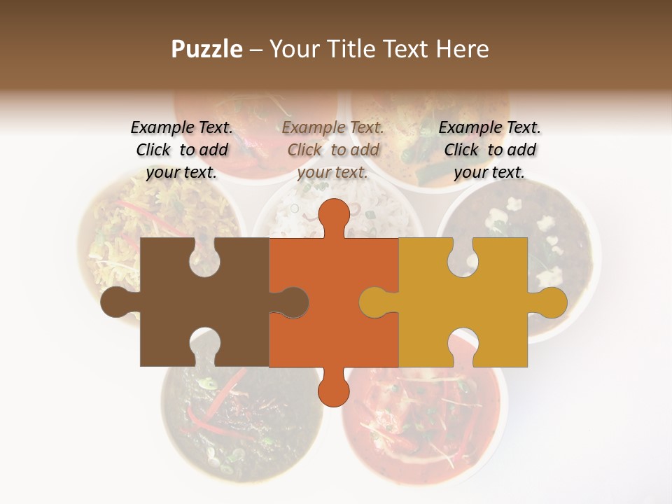 A Group Of Different Bowls Of Food On A White Surface PowerPoint Template