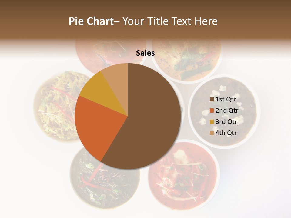 A Group Of Different Bowls Of Food On A White Surface PowerPoint Template