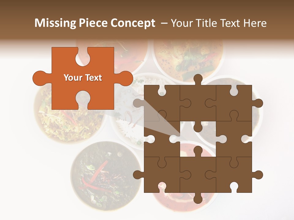 A Group Of Different Bowls Of Food On A White Surface PowerPoint Template