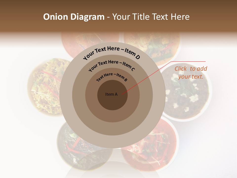 A Group Of Different Bowls Of Food On A White Surface PowerPoint Template