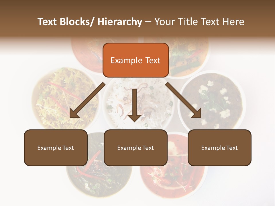 A Group Of Different Bowls Of Food On A White Surface PowerPoint Template