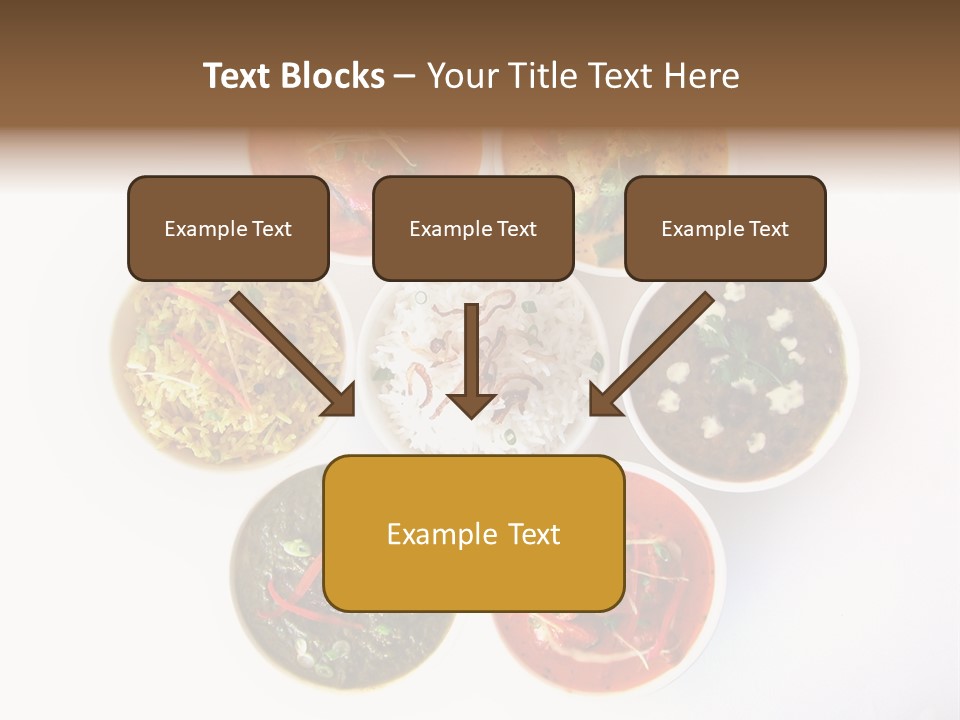 A Group Of Different Bowls Of Food On A White Surface PowerPoint Template