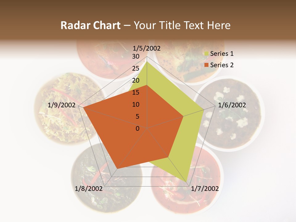 A Group Of Different Bowls Of Food On A White Surface PowerPoint Template