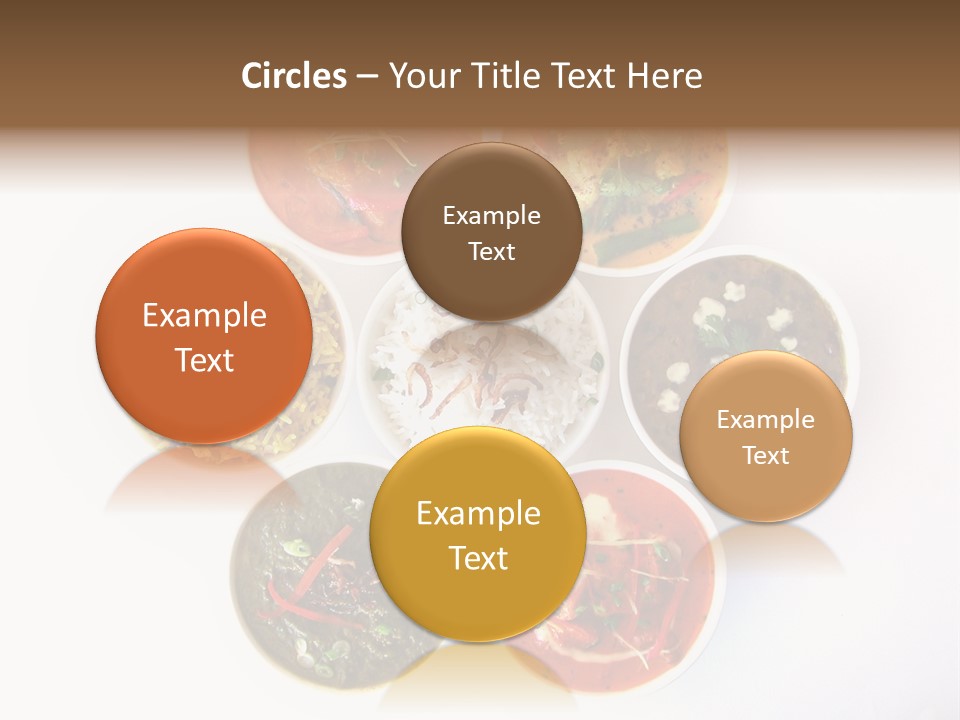 A Group Of Different Bowls Of Food On A White Surface PowerPoint Template