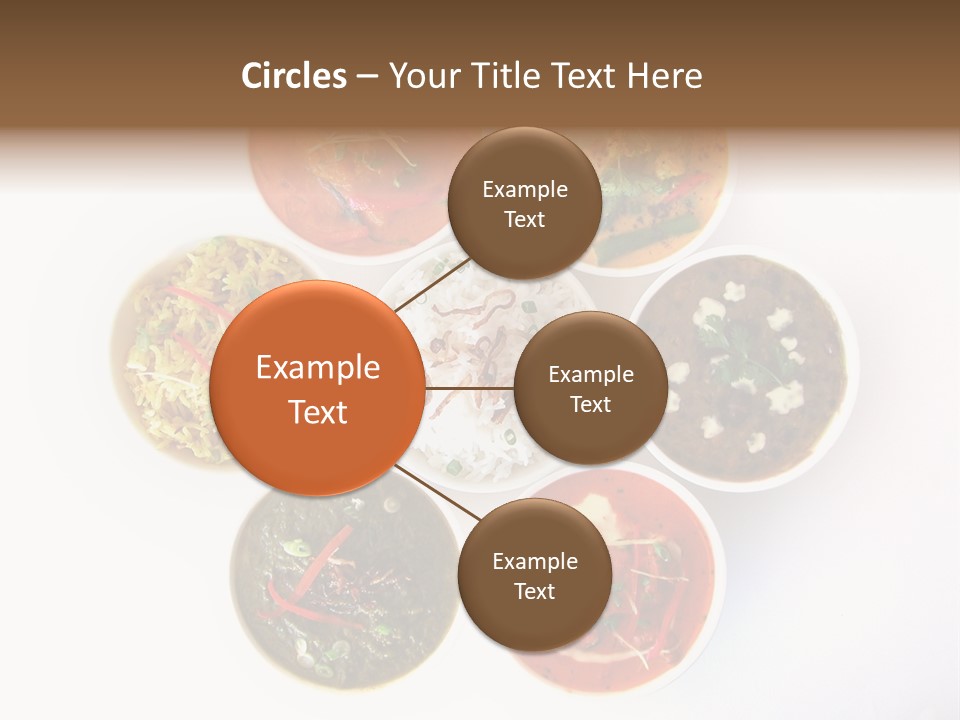 A Group Of Different Bowls Of Food On A White Surface PowerPoint Template