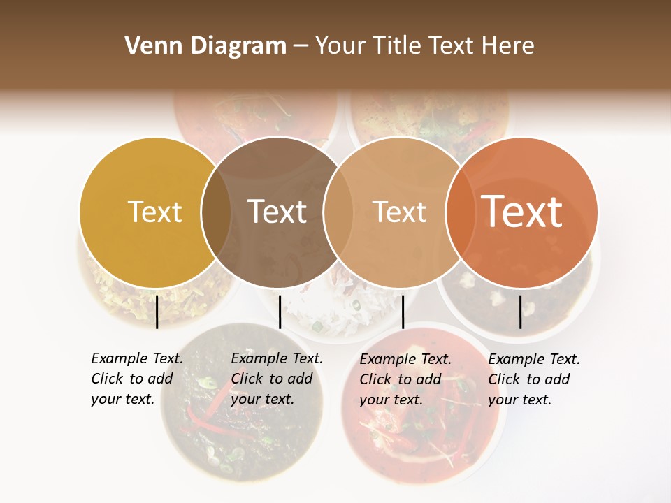 A Group Of Different Bowls Of Food On A White Surface PowerPoint Template