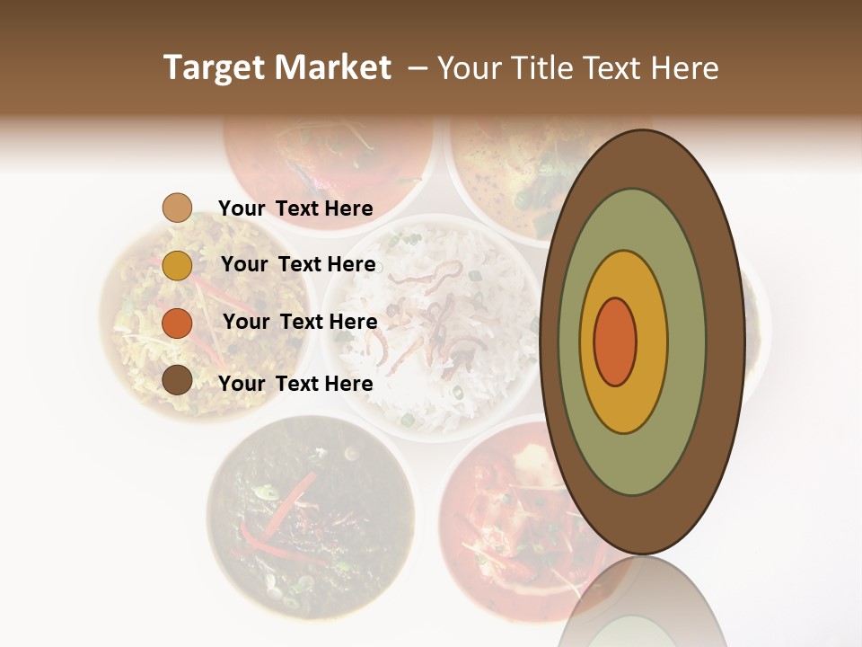 A Group Of Different Bowls Of Food On A White Surface PowerPoint Template