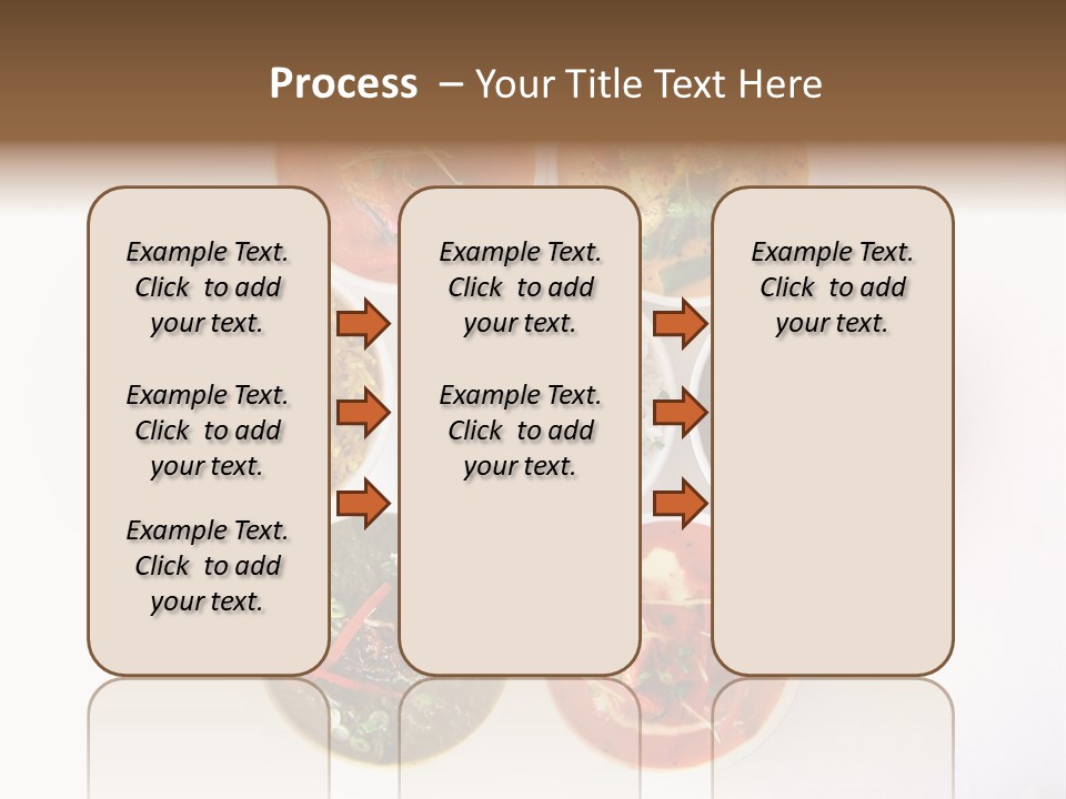 A Group Of Different Bowls Of Food On A White Surface PowerPoint Template